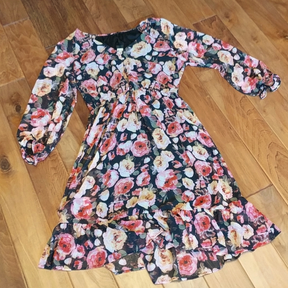 Cotton On Rose floral print dress